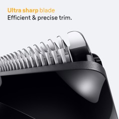 "Braun BeardTrimmer 5 BT5560 - Premium Battery-Powered Beard Trimmer for Precision Grooming - 40mm Cutting Width - Sleek Black D